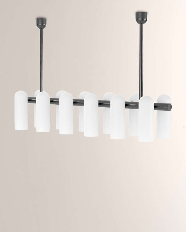 Schwung Collection Odyssey Linear Medium 12-Light Chandelier
